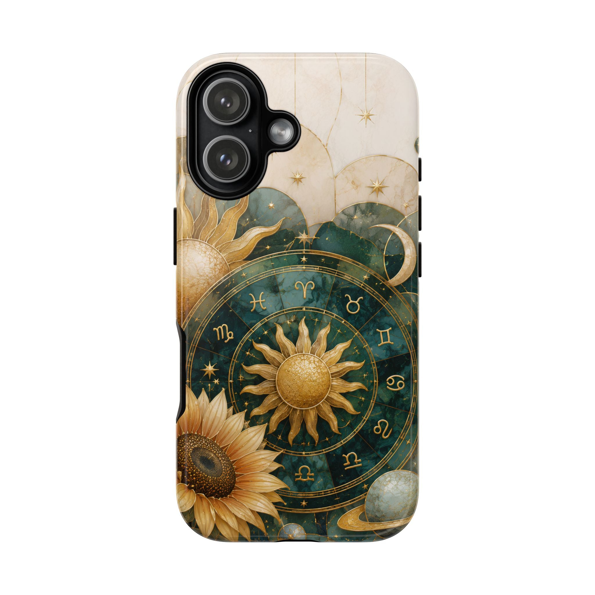 Celestial Sun iPhone Case | Zodiac Wheel iPhone Case