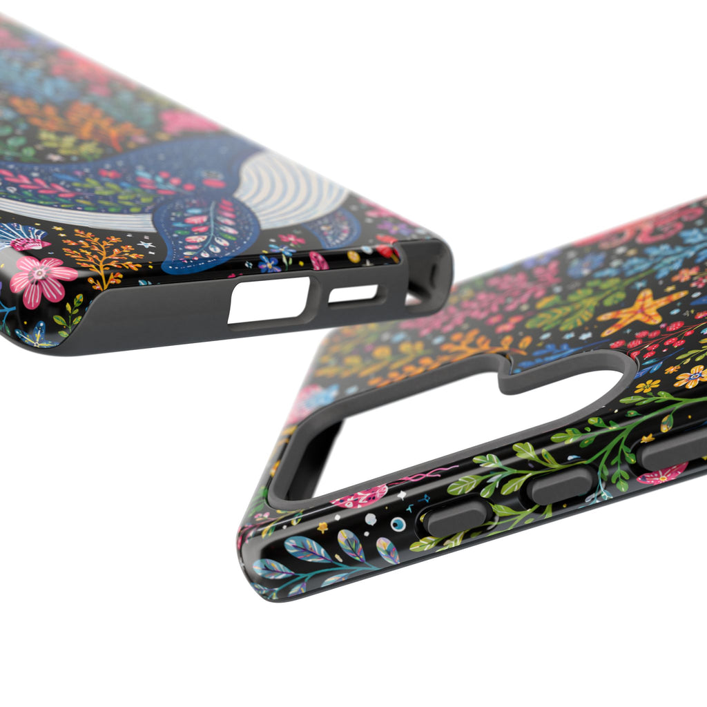 Whimsical Whale Tough Samsung Galaxy Phone Case