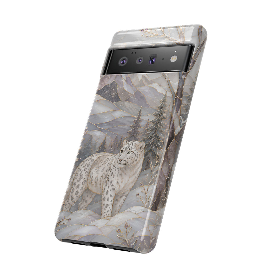 Snow Leopard Google Pixel Phone Case | Winter Wildlife iPhone Case