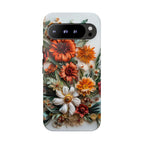 Floral Quilling Tough Google Pixel Case — Orange Daisy