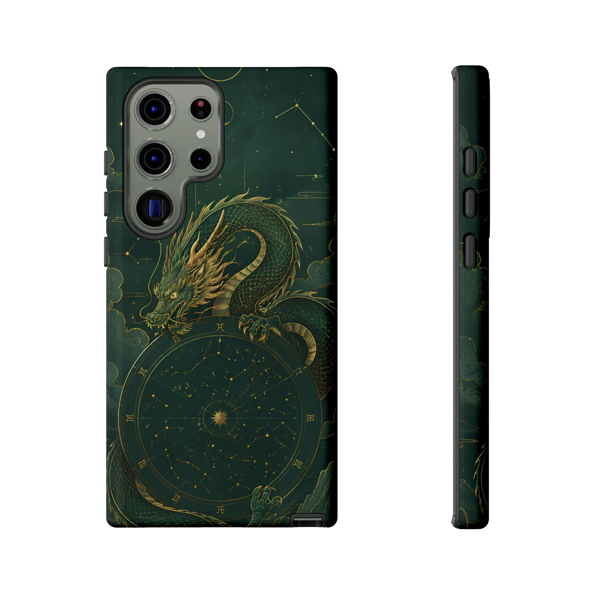 Celestial Dragon Samsung Galaxy Phone Case | Stained Glass Dragon Phone Case