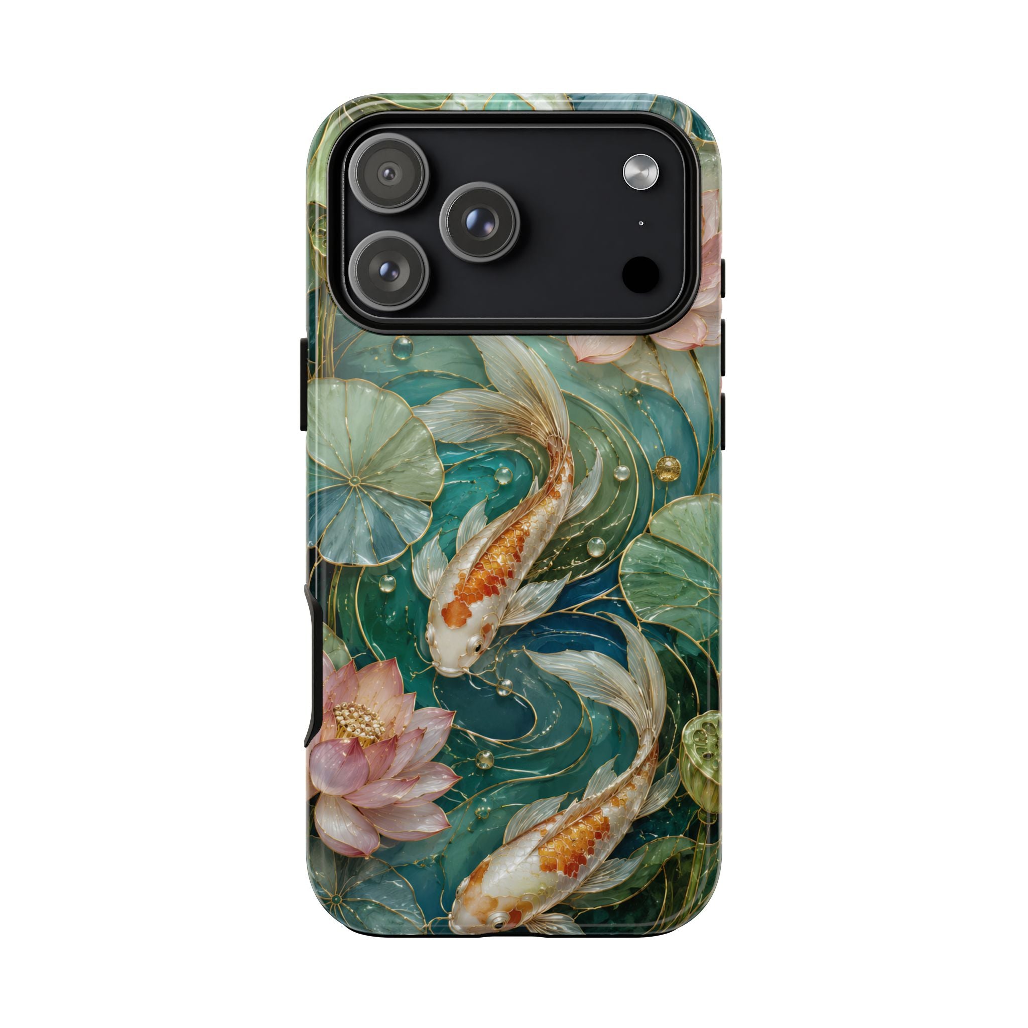 Koi Fish iPhone Case | Lotus Pond Art Cover