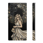 Custodia per telefono Samsung Galaxy robusta con ghirlanda floreale donna elegante