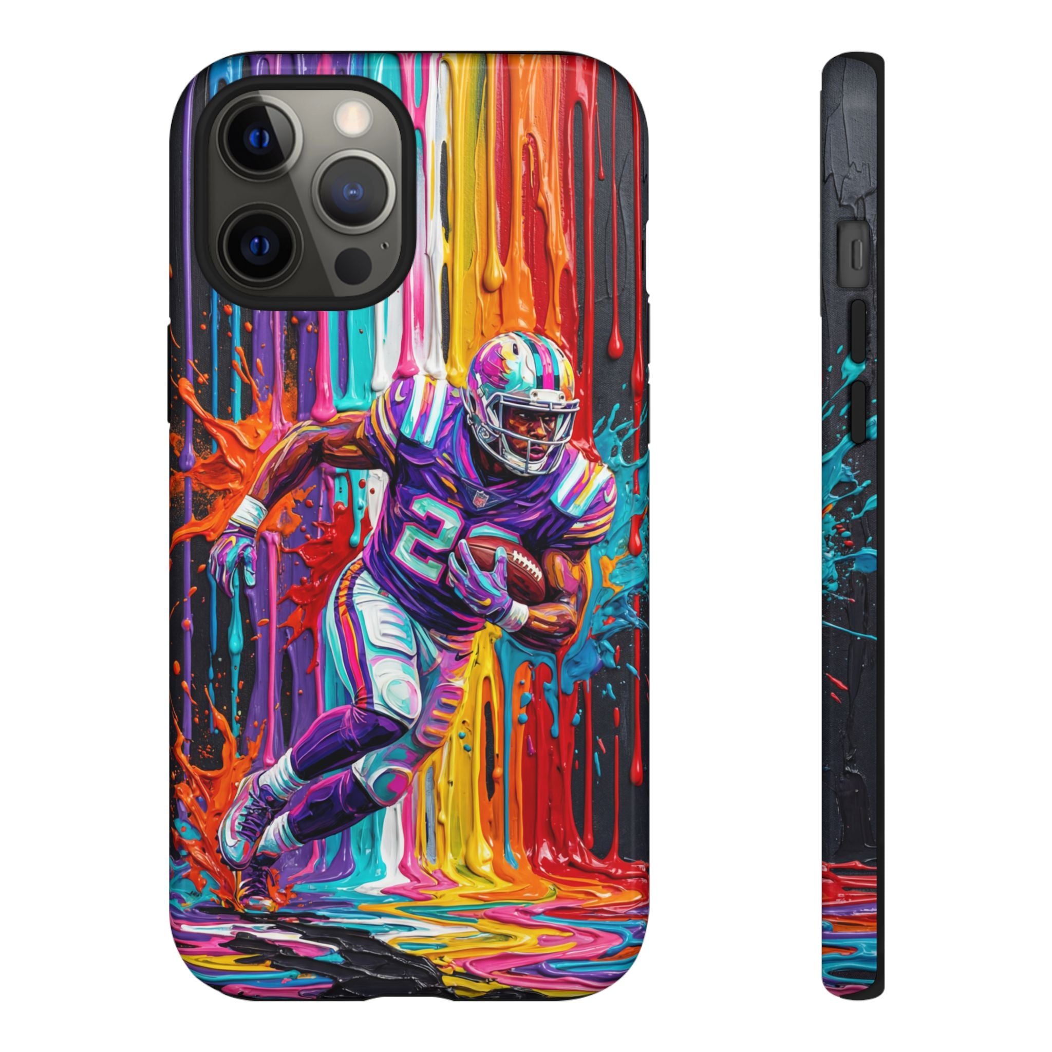 Vibrant American Football Runner iPhone Case