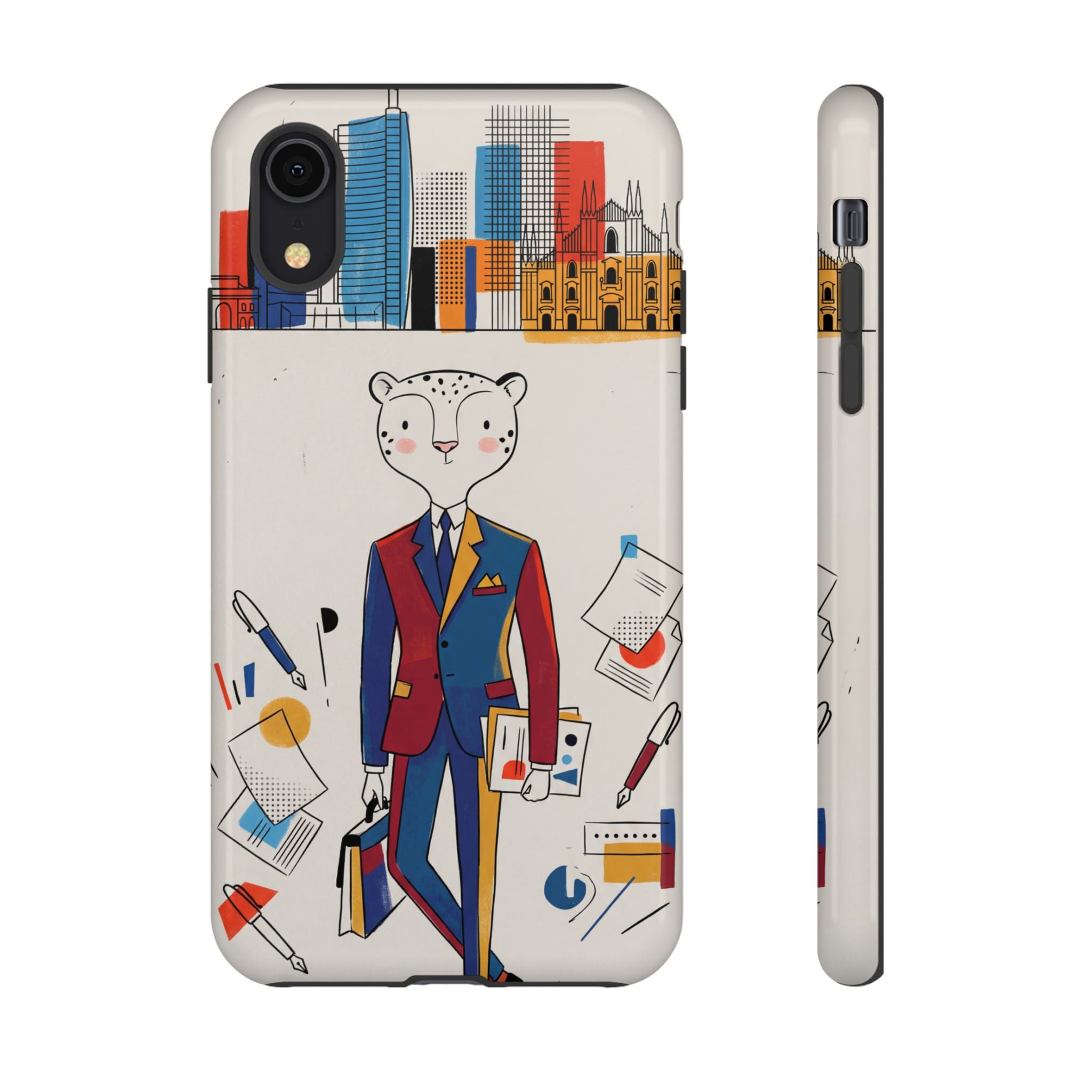 Leopard Executive Phone Case | Business Chic Illustrated