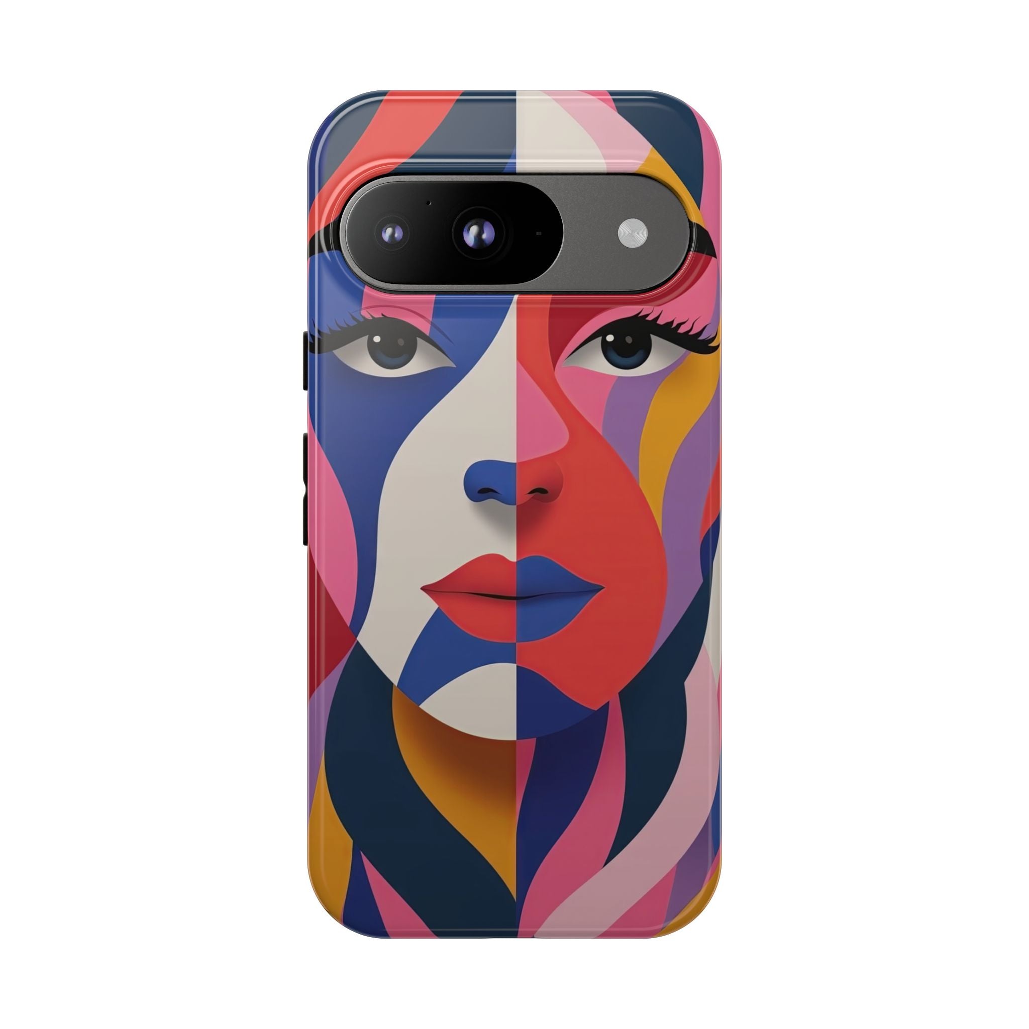 Abstract Colourful Face Google Pixel Case | Vibrant Pop Art
