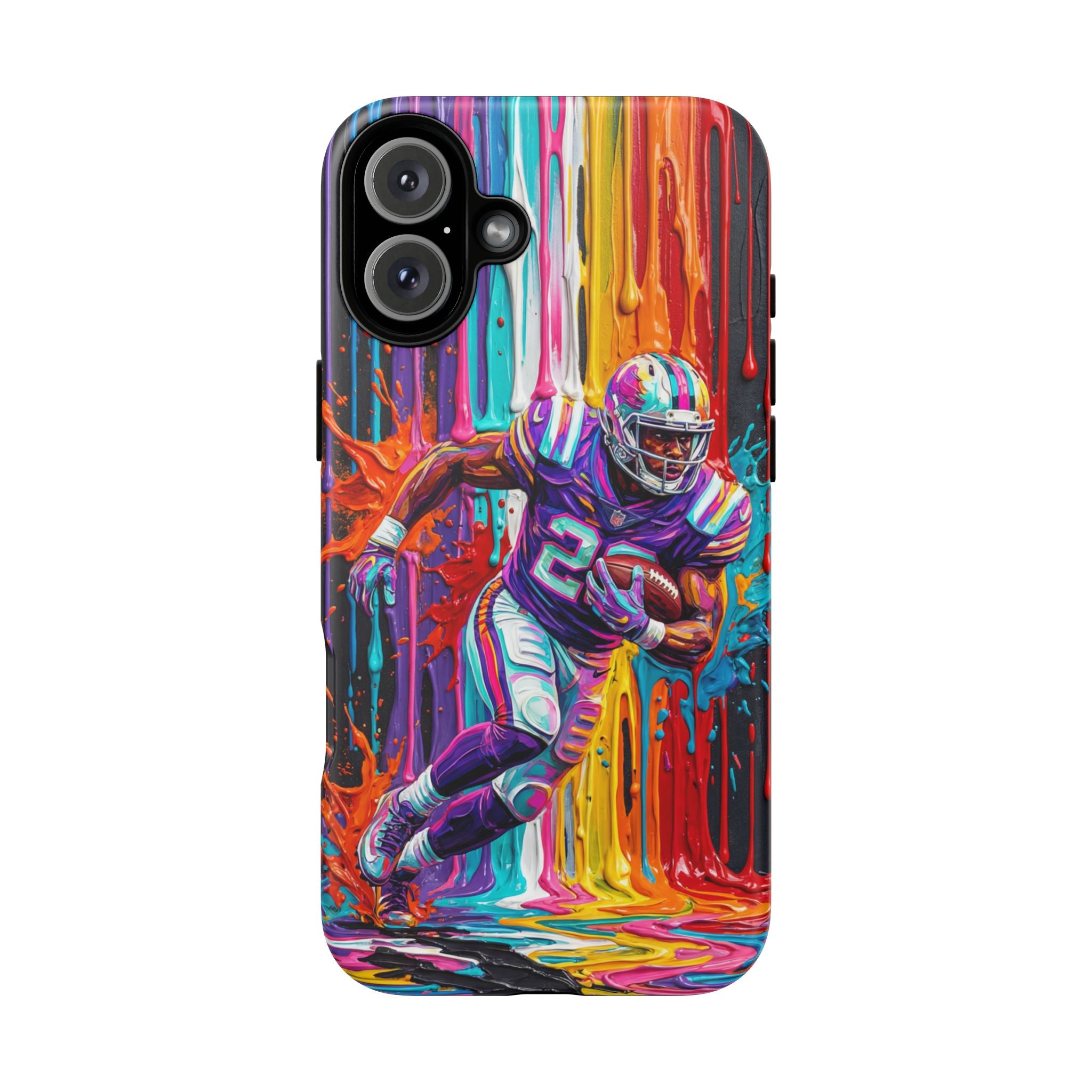 Vibrant American Football Runner iPhone Case