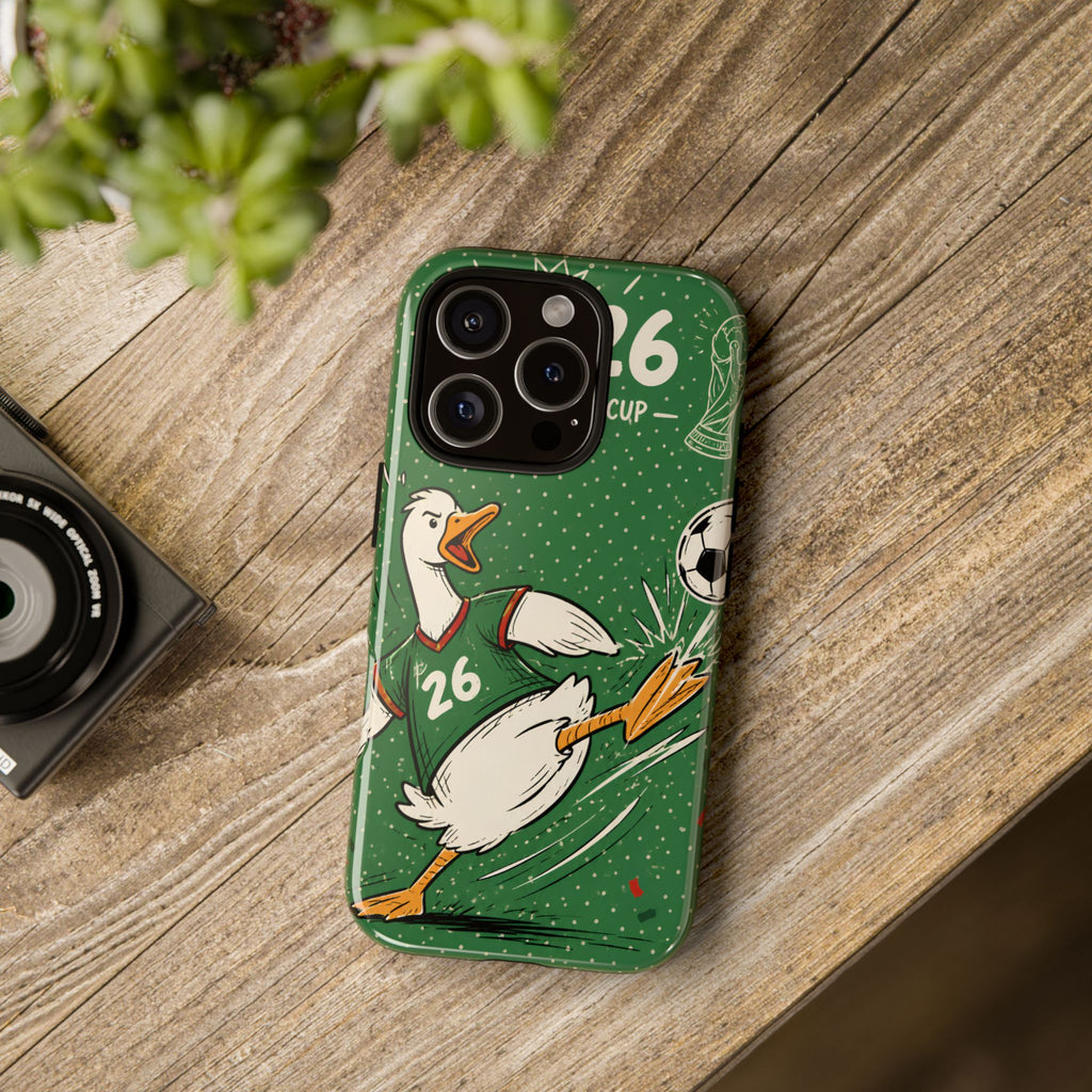 Soccer Duck iPhone Case | Funny Sports Mascot Cover