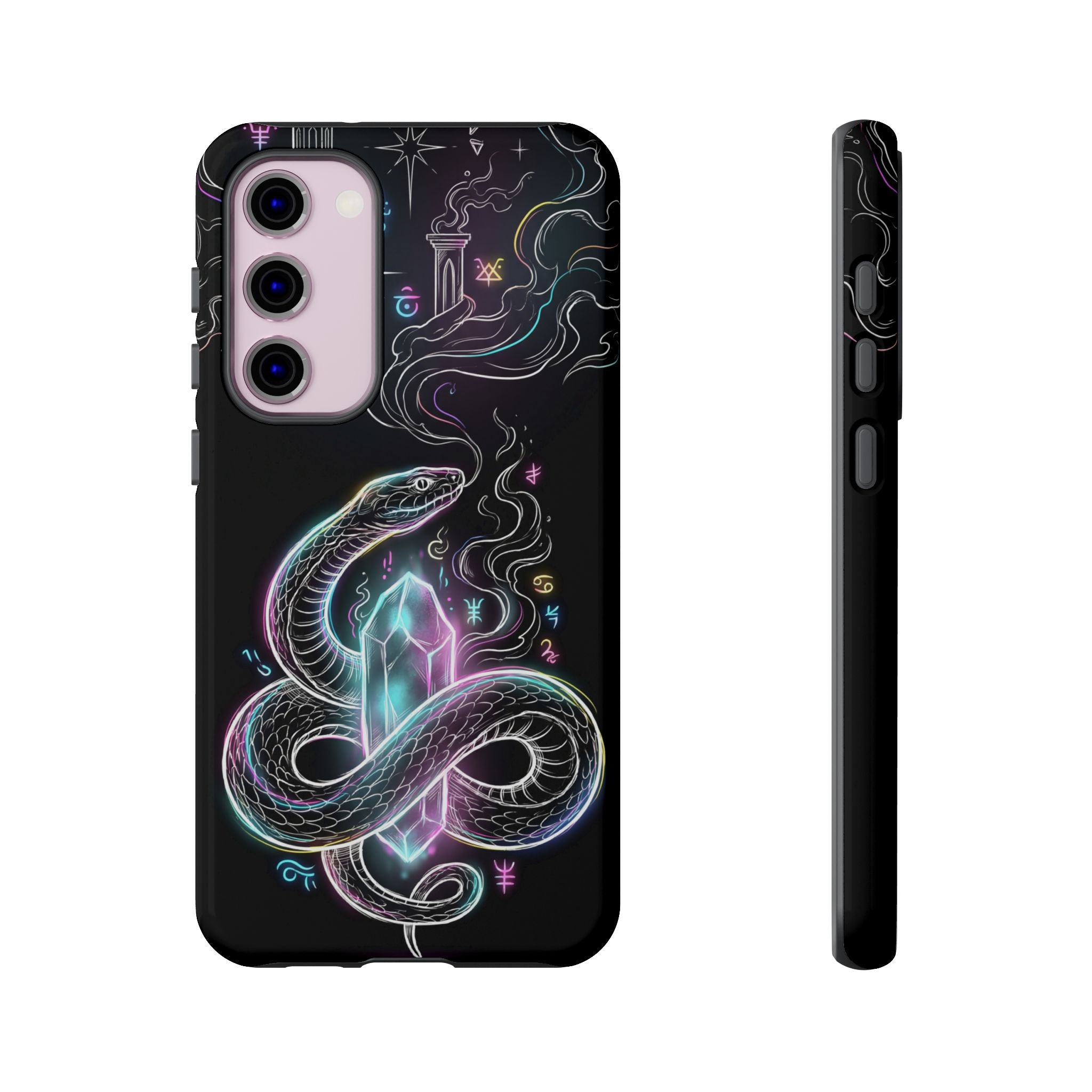Neon Occult Mystic Snake Crystal Samsung Galaxy Phone Case
