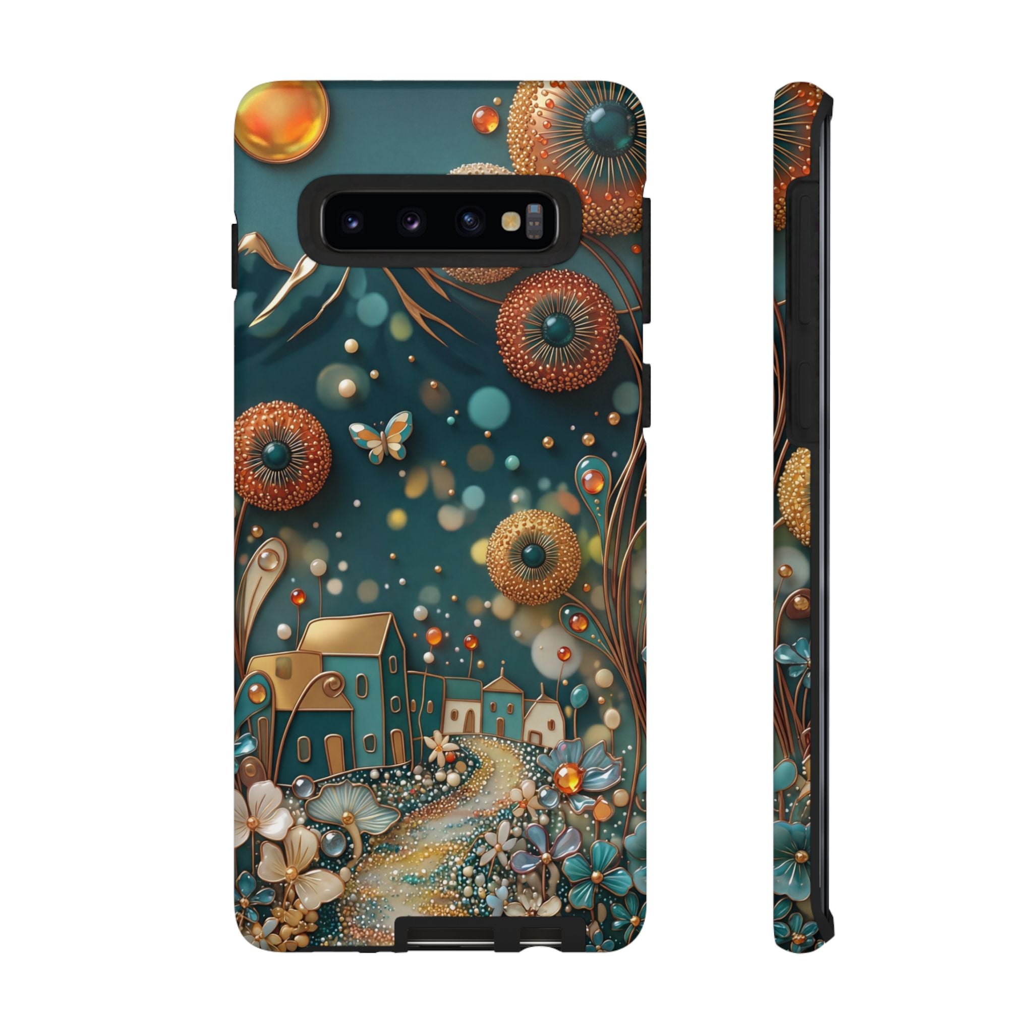 Whimsical Night Village Samsung Galaxy Case