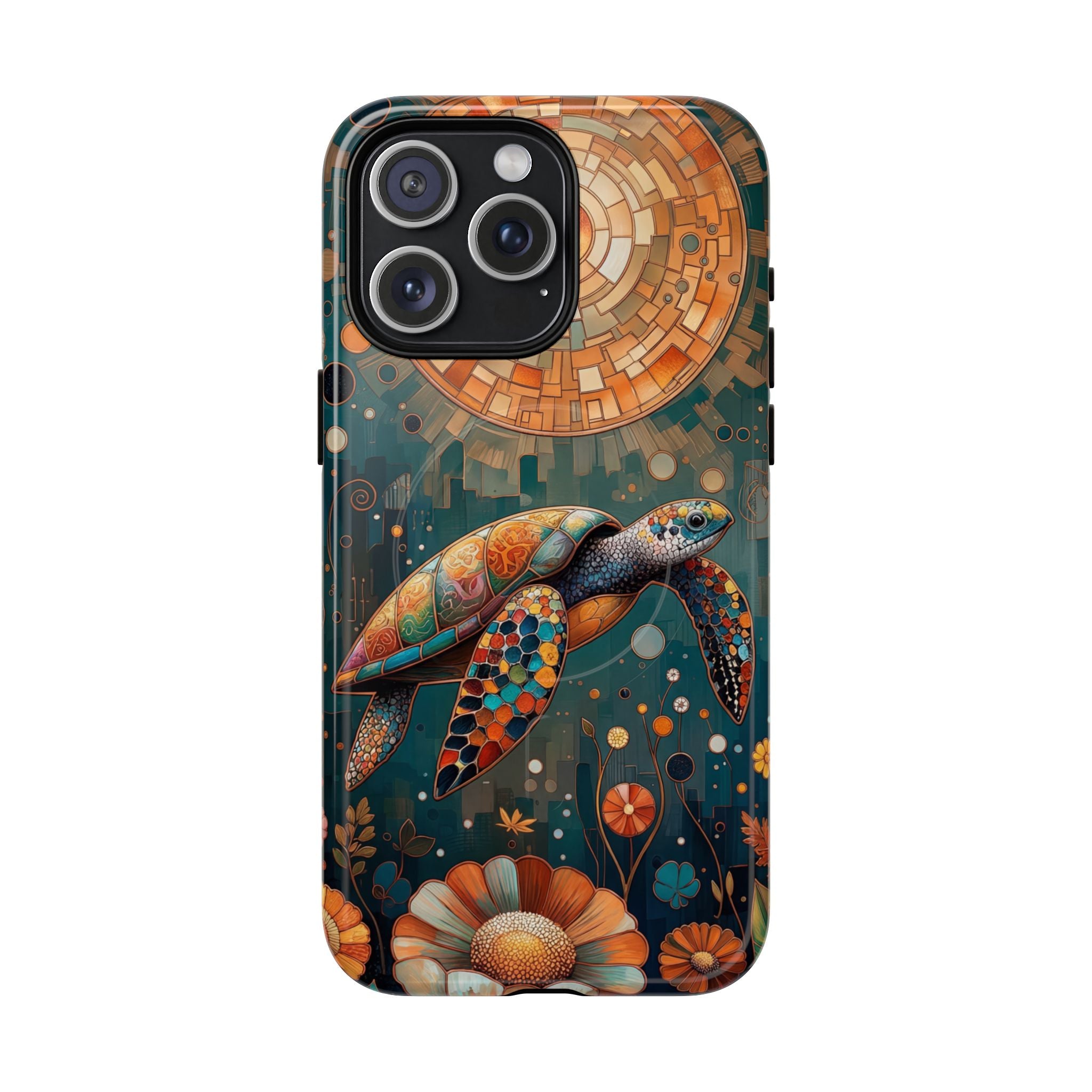 Custodia MagSafe per iPhone a forma di tartaruga marina