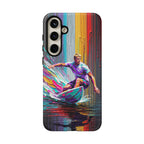 Surfing Rainbow Tough Samsung Galaxy Phone Case