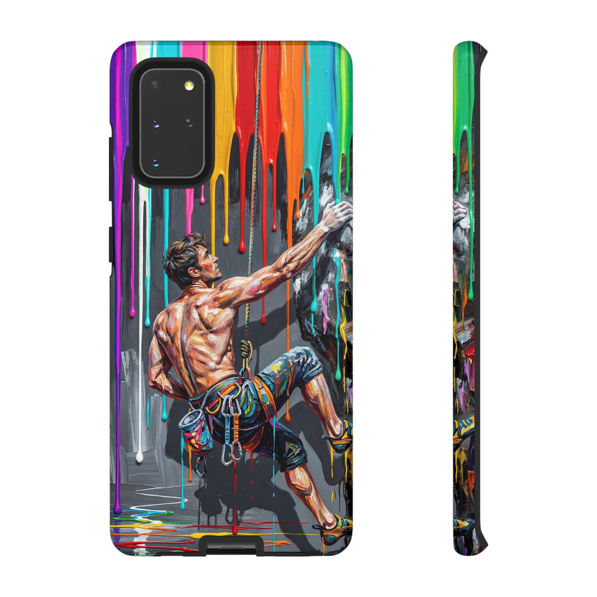 Colourful Rock Climber Art Protective Samsung Galaxy Phone Case