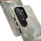 Cover per Samsung Galaxy a Tazza da tè Floreale Vintage — Elegante Cover Romantica per Smartphone