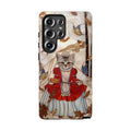 Custodia per Samsung Galaxy con motivo principessa gatto vintage