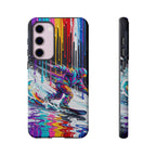 Colourful Snowboarder Art  Samsung Galaxy Phone Case
