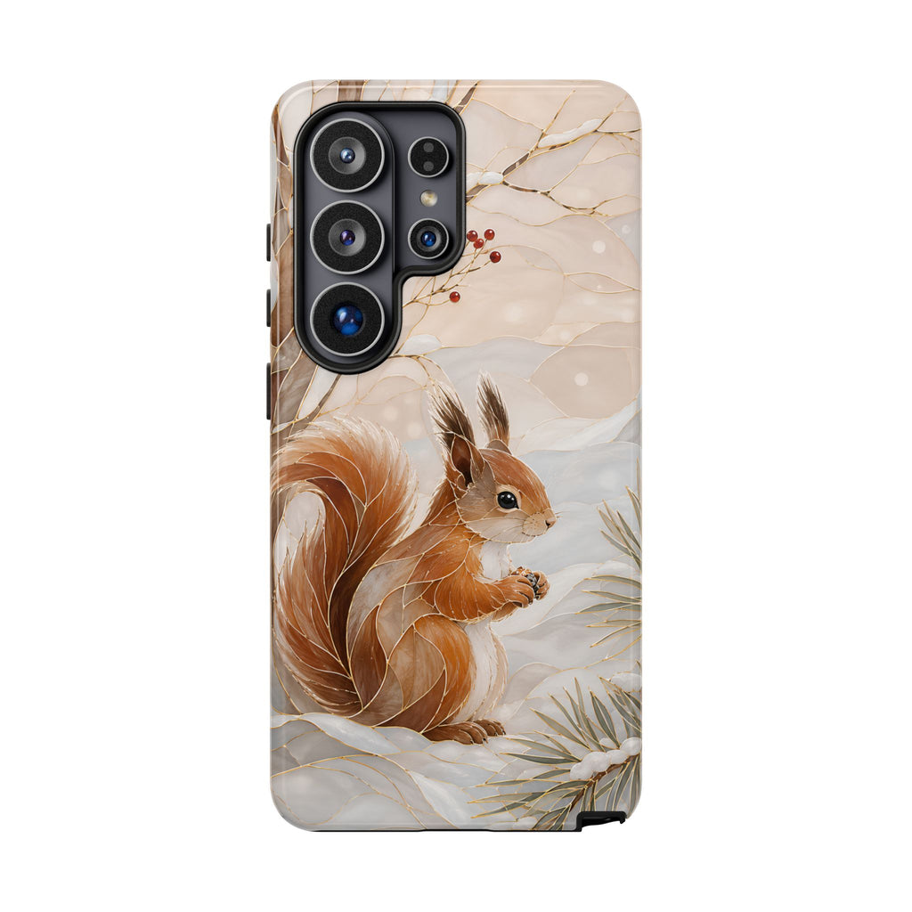 Squirrel Samsung Galaxy Phone Case | Winter Woodland Phone Case