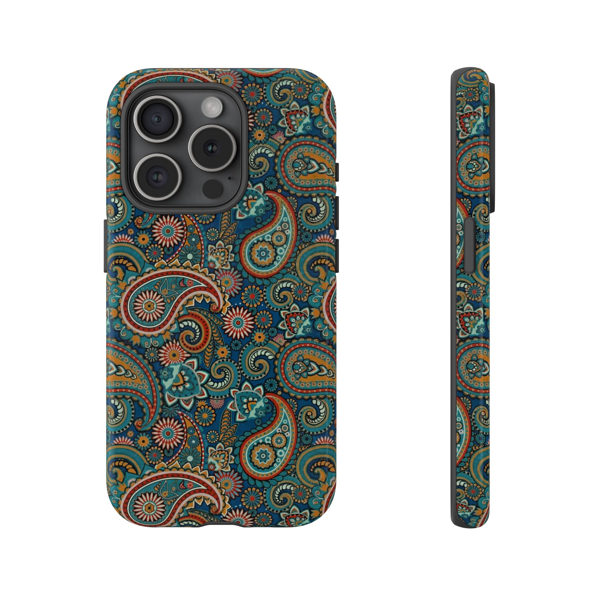 Batik Vibrant Paisley Protective Tough iPhone Case