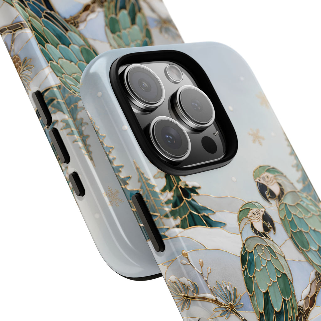 Parrot iPhone Case | Winter Bird iPhone Case