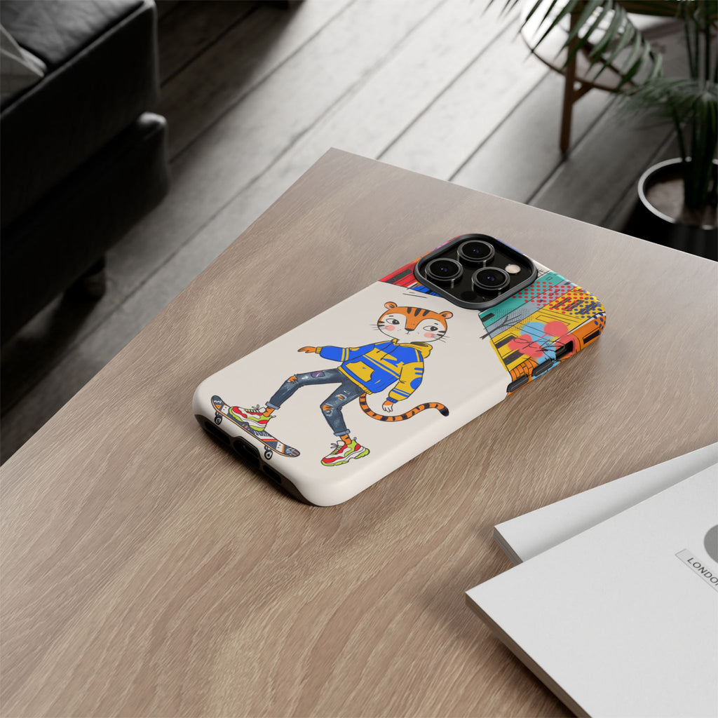 Skater Tiger iPhone Case