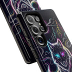 Neon Wolf Samsung Galaxy Phone Case | Mystic Glow Protective Tough Case