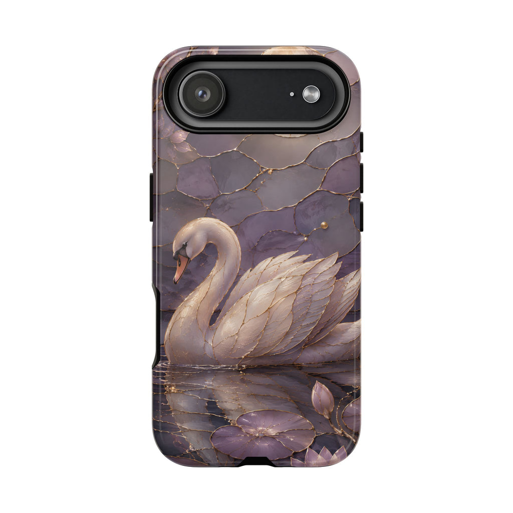 Swan iPhone Case | Moonlit Lake iPhone Case