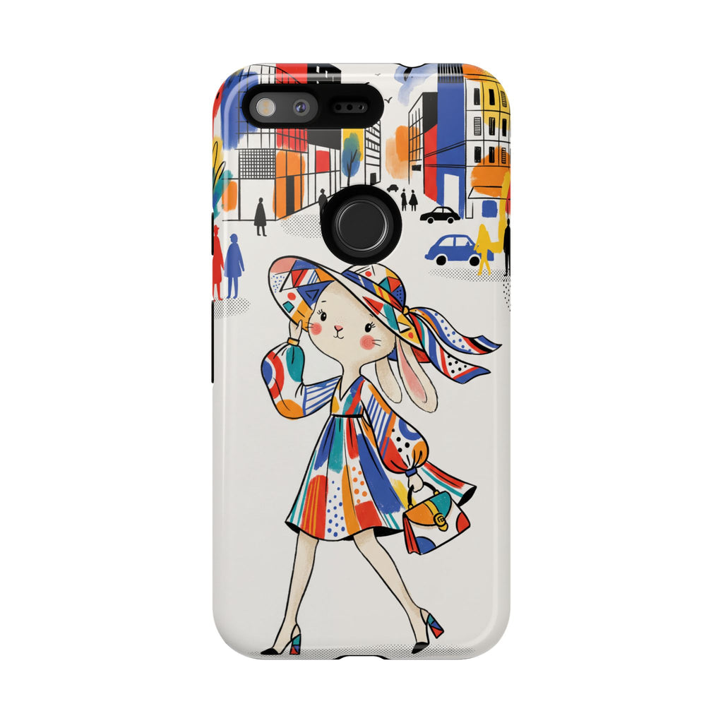 Cover per telefono Google Pixel Chic Bunny City