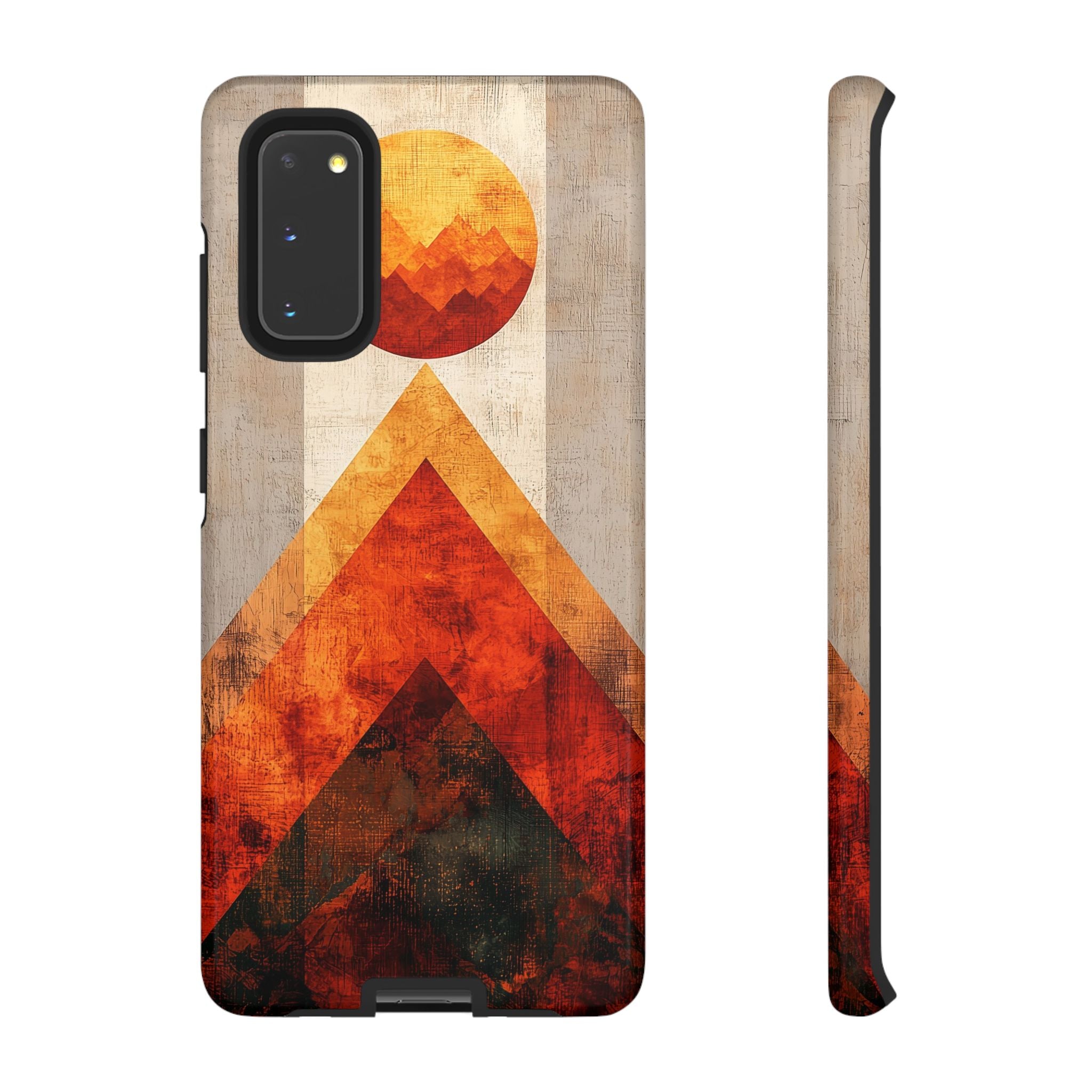 Retro Geometric Sunset Samsung Galaxy Case