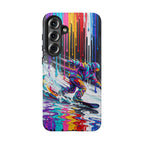 Colourful Snowboarder Art  Samsung Galaxy Phone Case