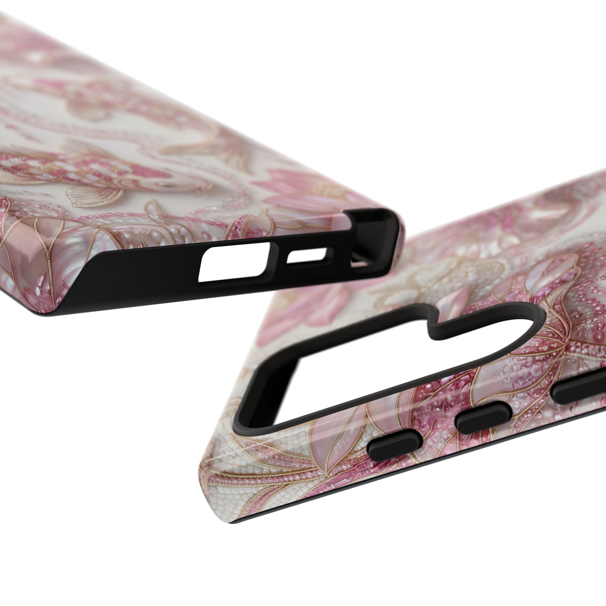 Koi Lotus Tough Case — Pink Floral Fish Samsung Galaxy Phone Cover
