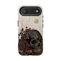 Gothic Skull iPhone Case | Dark Floral Rose Art Cover