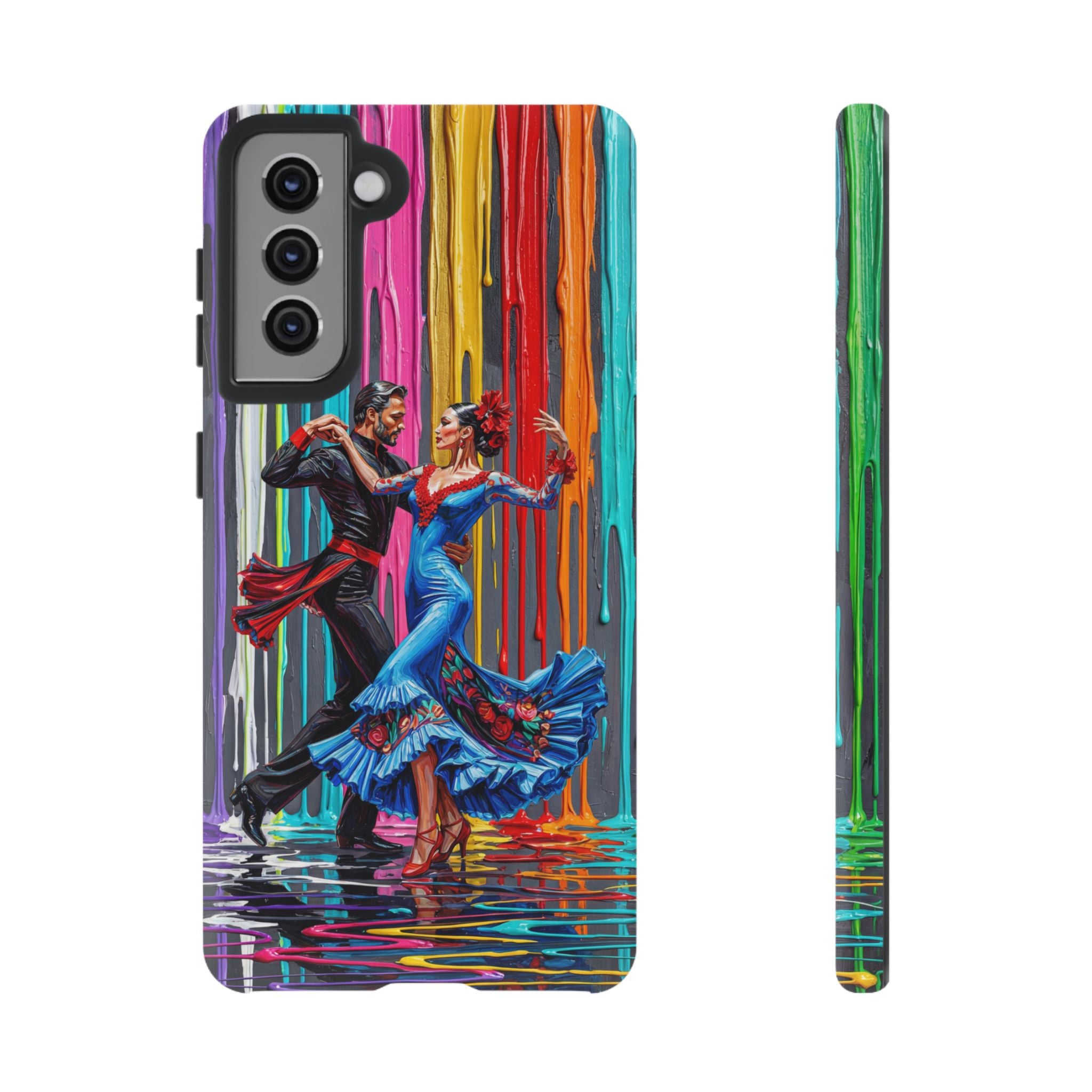 Colorful Tango Samsung Galaxy Phone Case | Vibrant Dancing Couple Art Protection