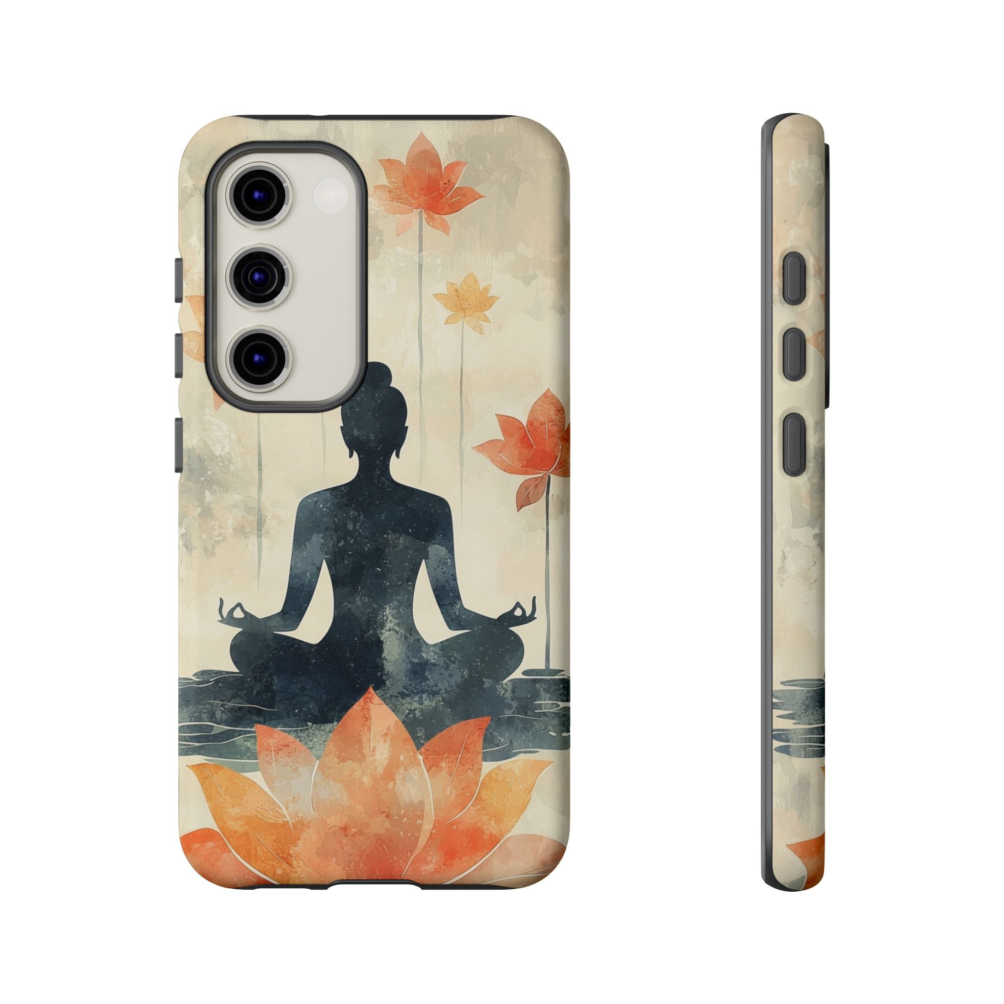 Yoga Lotus Samsung Galaxy Case | Meditative Silhouette