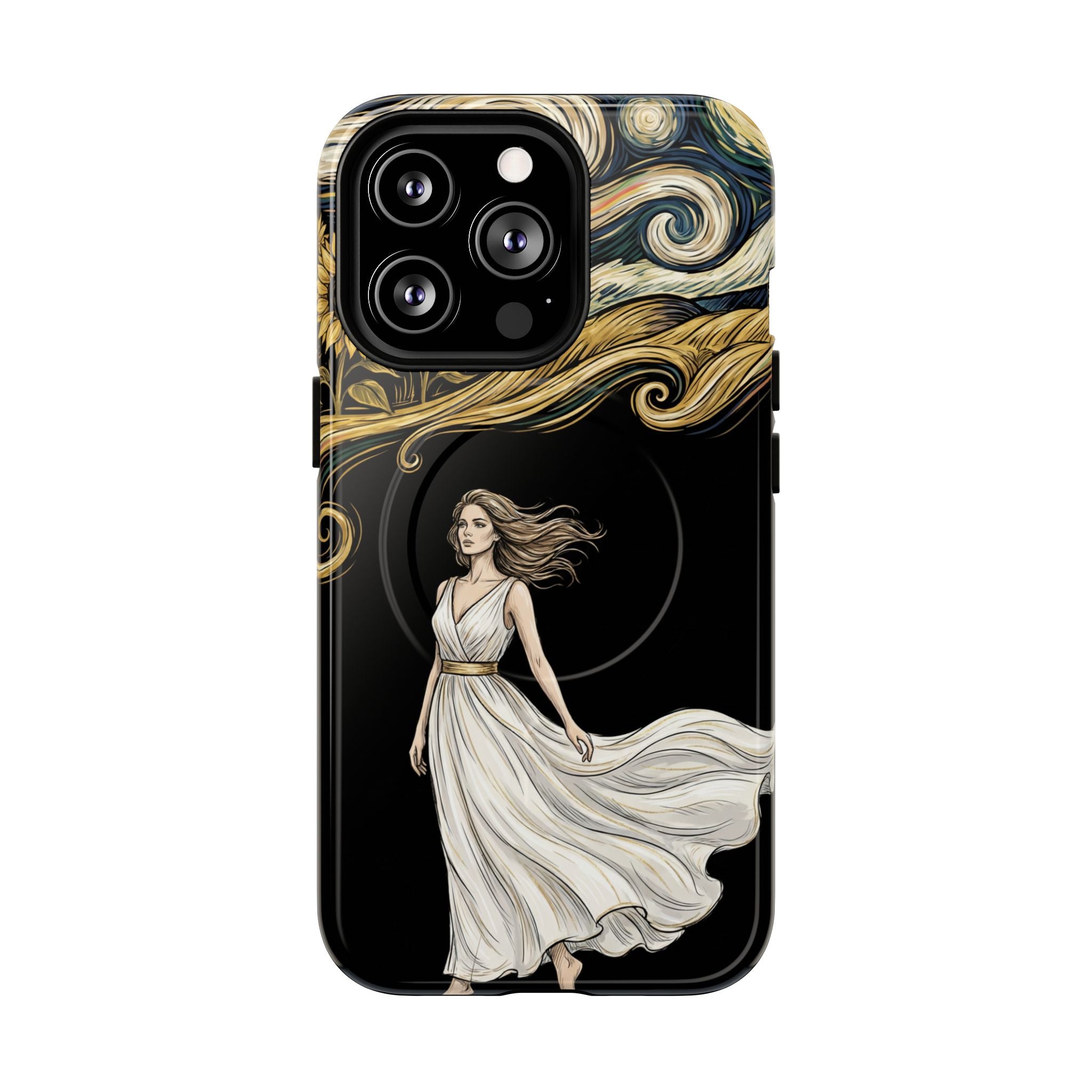 Grecian Muse MagSafe iPhone Case | Artistic Goddess Protective Case