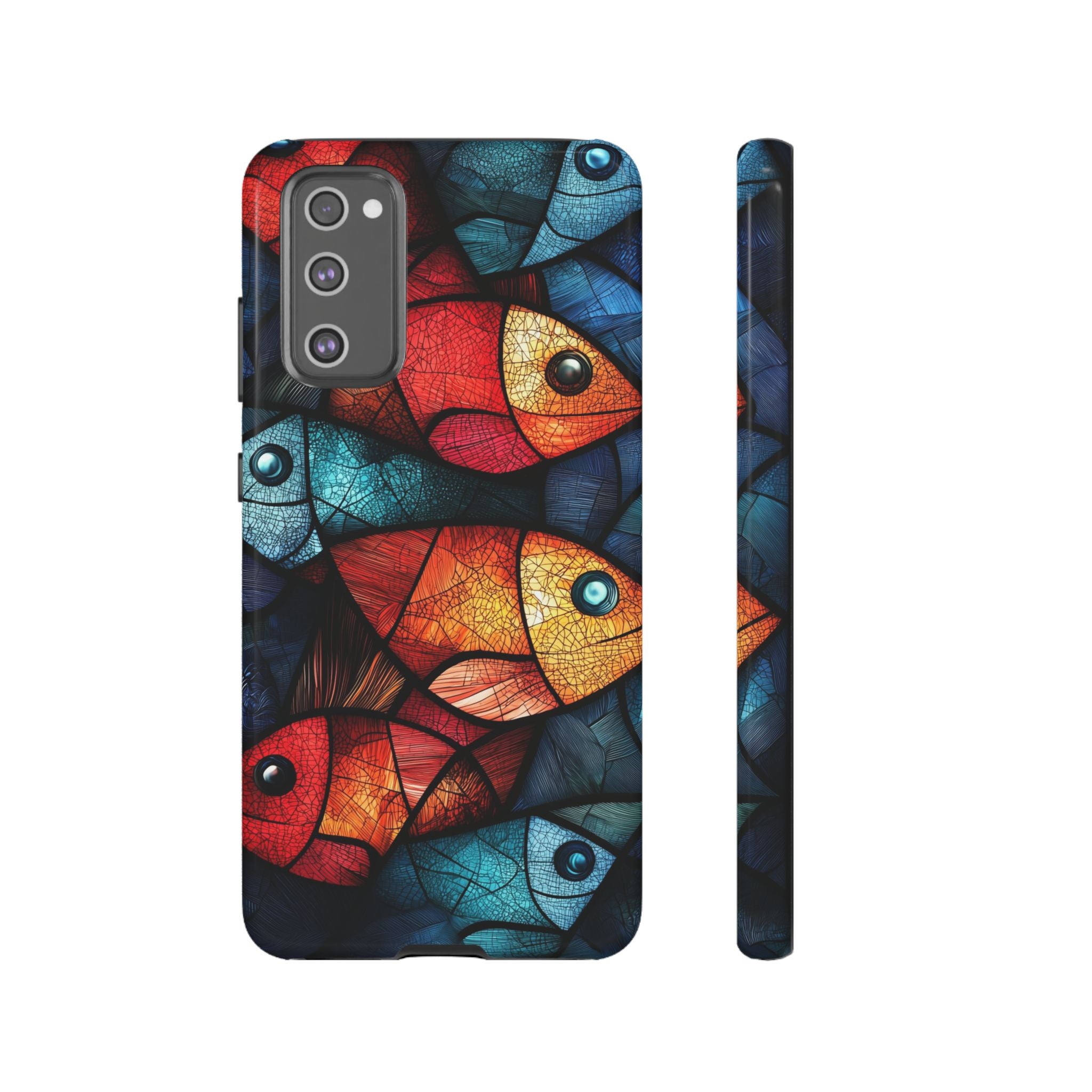 Fish Mosaic Tough Samsung Galaxy Case — Colourful Artistic Fish Pattern