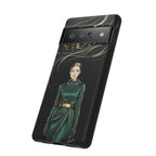 Custodia per Google Pixel Donna Elegante nella Foresta