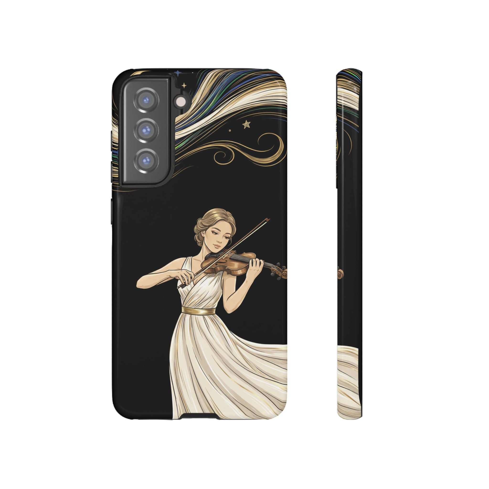 Violinist Samsung Galaxy Phone Case | Elegant Classical Musicist Design
