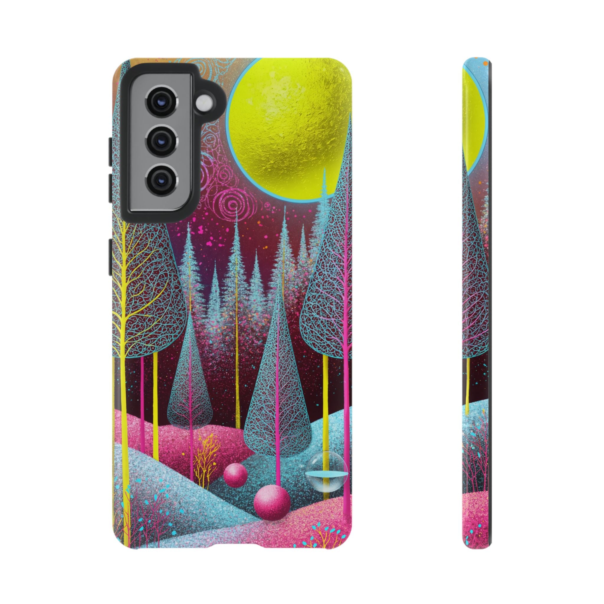 Neon Dreamscape Forest Samsung Galaxy Case