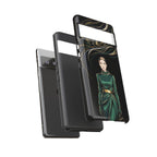 Custodia per Google Pixel Donna Elegante nella Foresta