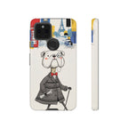 Vintage Dapper Gentleman Bulldog Google Pixel Phone Case