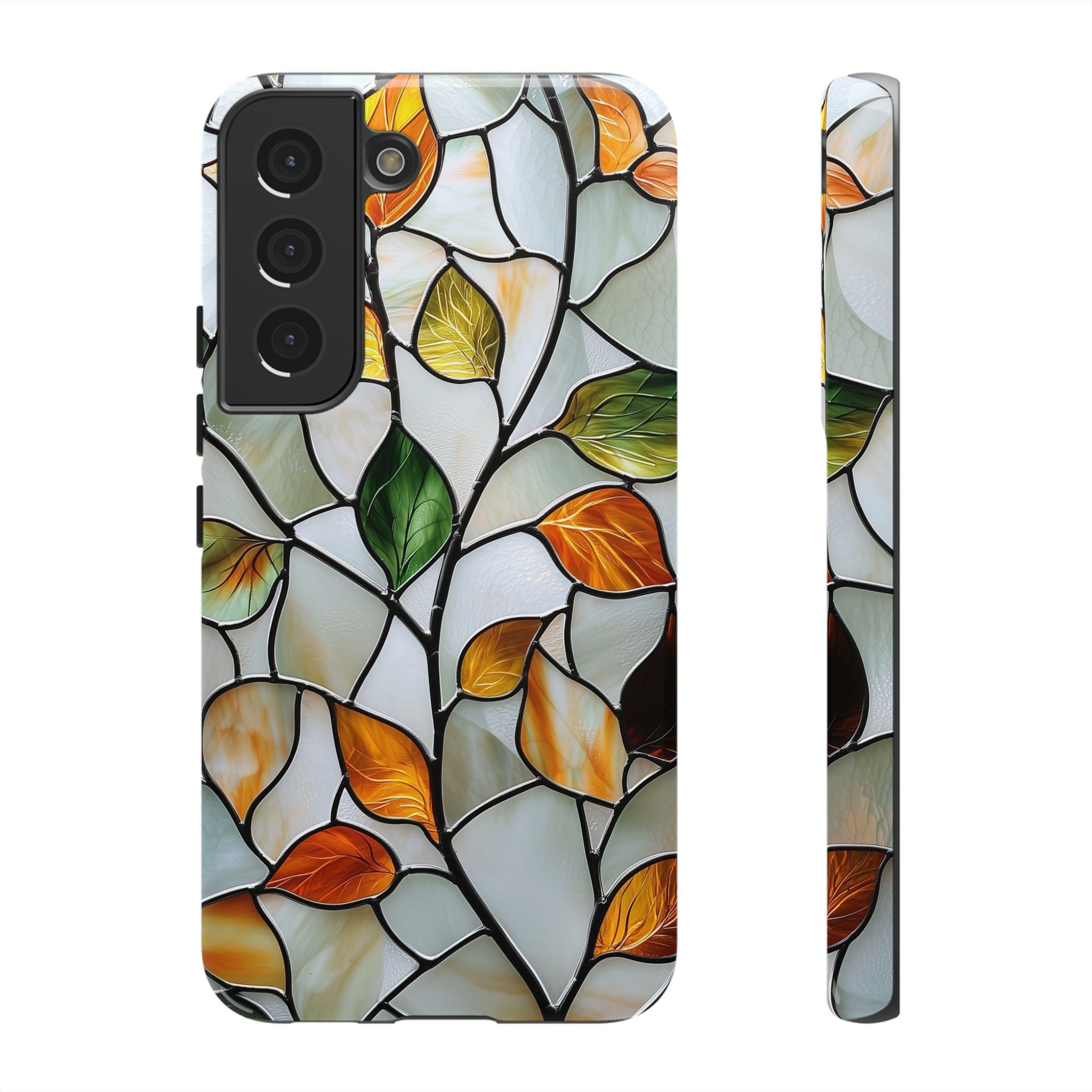 Stained Glass Autumn Leaves Mosaic Samsung Galaxy S Case