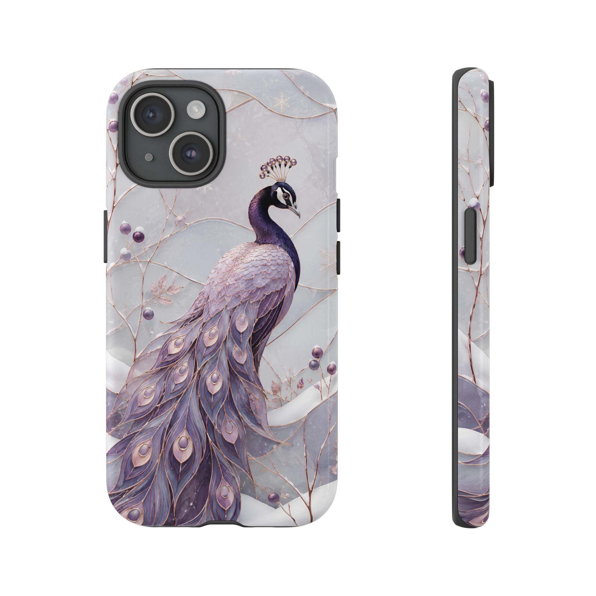 Peacock iPhone Case | Lavender Peacock iPhone Case