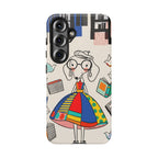 Cute Dachshund Dog Illustration Samsung Galaxy Phone Case