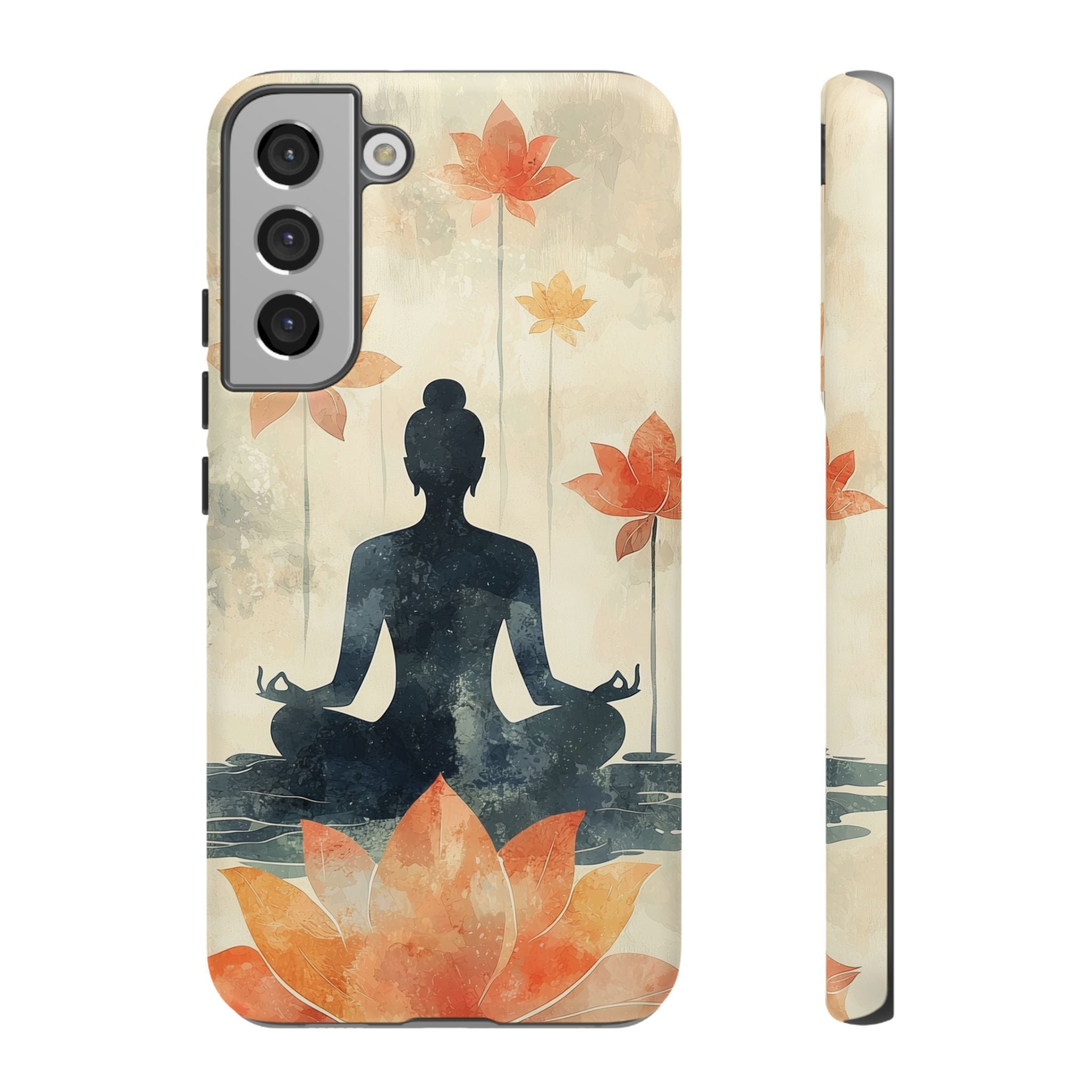 Yoga Lotus Samsung Galaxy Case | Meditative Silhouette