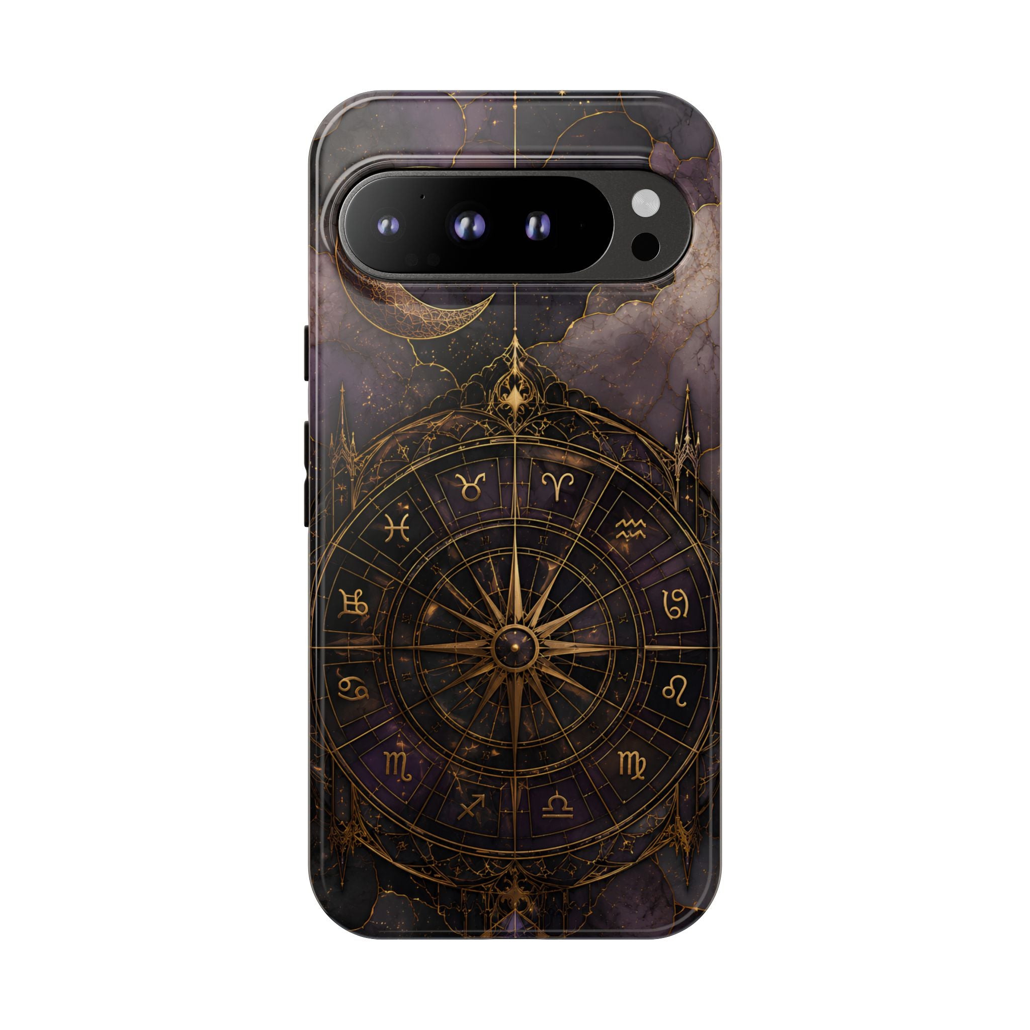 Vintage Astrology Compass Google Pixel Phone Case | Celestial Zodiac Phone Case