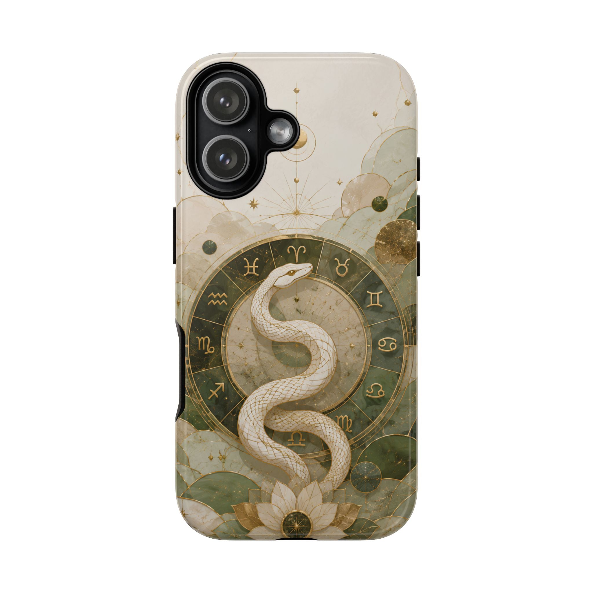 White Snake iPhone Case | Celestial Zodiac iPhone Case
