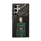 Elegante custodia per telefono Samsung Galaxy con donna della foresta