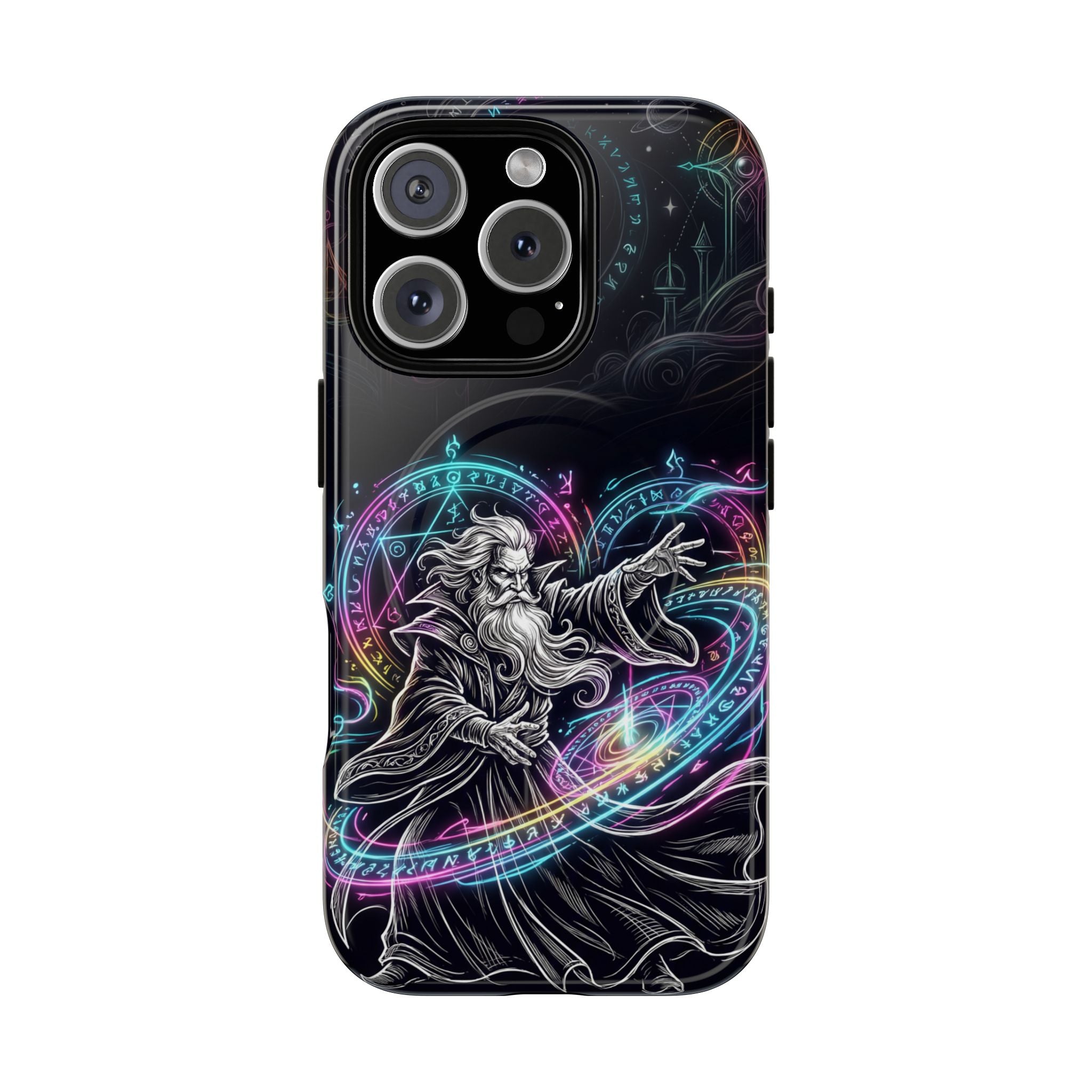 Neon Spell Art Wizard Magic MagSafe iPhone Case