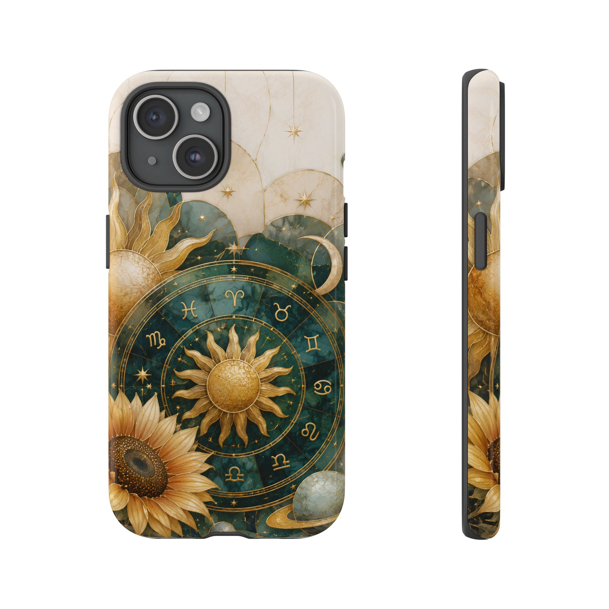 Celestial Sun iPhone Case | Zodiac Wheel iPhone Case