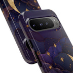 Moon & Stars Google Pixel Phone Case | Celestial Crescent Moon Phone Case